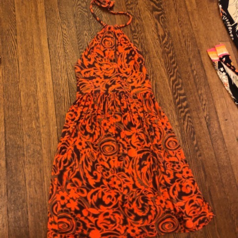 Milly Summer Jersey Halter Dress P XS 0 2